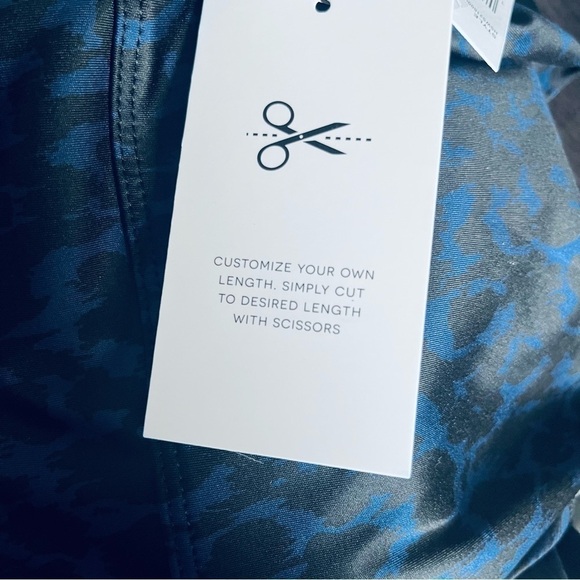 H Halston Studio yoga pants abstract leopard classic navy HSWS2160005 size S - Picture 10 of 14